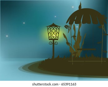 night at the lake