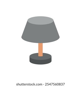 Night lamp bedroom icon vector basic design simple and modern concept graphic