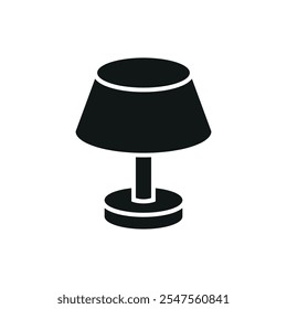 Night lamp bedroom icon vector basic design simple and modern concept graphic