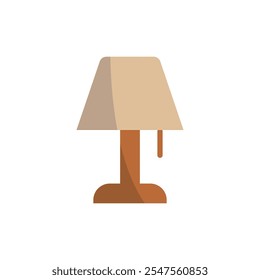 Night lamp bedroom icon vector basic design simple and modern concept graphic