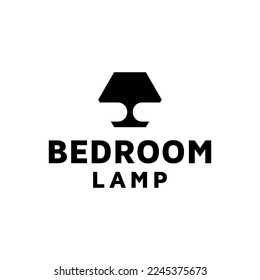 night lamp bedroom interior design logo icon