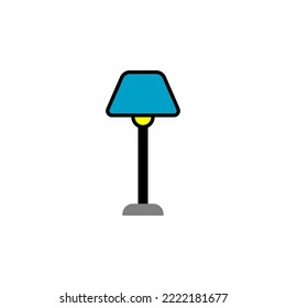 Night lamp icon flat style design. Night lamp vector illustration. isolated on white background.