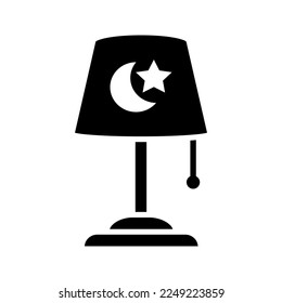 night lamp icon flat vecktor trendy popular simple