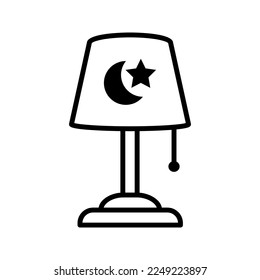 night lamp icon flat vecktor trendy popular simple