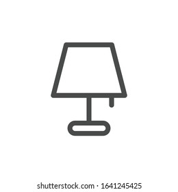 Night lamp icon isolated on white background. Lamp symbol modern, simple, vector, icon for website design, mobile app, ui. Vector Illustration