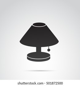 Night lamp icon isolated on white background. Vector art.