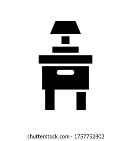 night lamp  icon or logo isolated sign symbol vector illustration - high quality black style vector icons
