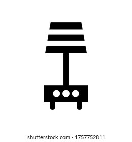Icono de lámpara nocturna o logotipo símbolo de signo aislado ilustración vectorial de alta calidad estilo negro iconos vectoriales
