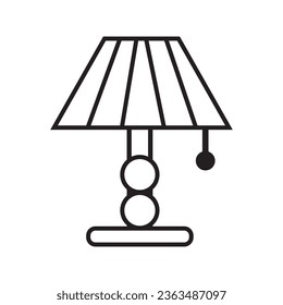 night lamp icon logo vector design template