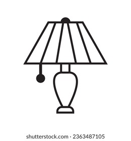 night lamp icon logo vector design template