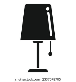 Night lamp icon simple vector. Insomnia problem. Person awake