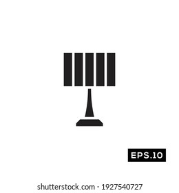 Night lamp icon vector. Night lamp vector