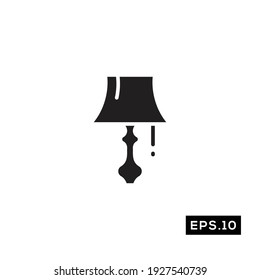 Night lamp icon vector. Night lamp vector
