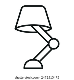 Icono de lámpara de noche Plantillas de diseño de Vector simple y moderno
