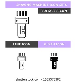 Night Lamp icons set vector design, modern editable line and  glyph icon, black colour and isolated for icon presentation, website and banner
