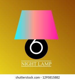 night lamp logo icon, simple logo icon for interior design company