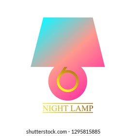 night lamp logo icon, simple logo icon for interior design company