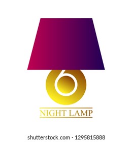 night lamp logo icon, simple logo icon for interior design company