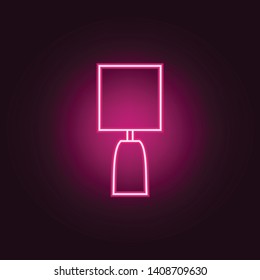 night lamp neon icon. Elements of web set. Simple icon for websites, web design, mobile app, info graphics