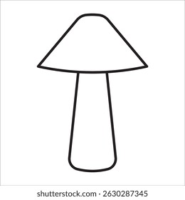 Night lamp stock icon outline vector
