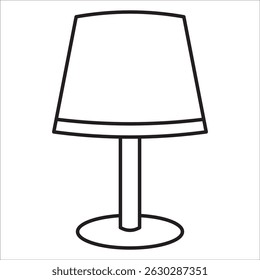 Night lamp stock icon outline vector
