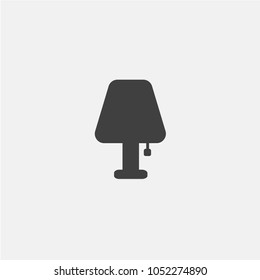 night lamp vector icon. flat icon