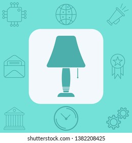 Night lamp vector icon sign symbol