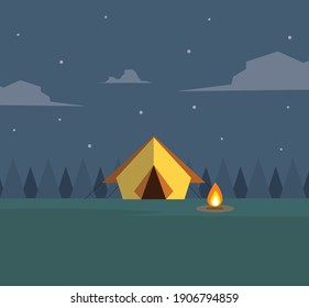 Camp Fire Night Images, Stock Photos & Vectors | Shutterstock