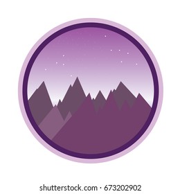 Night Landscape Mountain vectors ,Illustrator