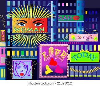 night life in the city