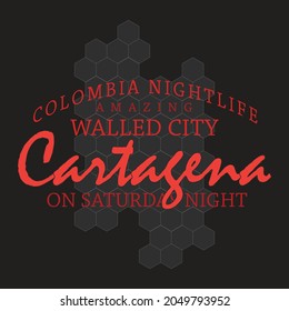 Tipografía del lema de la vida nocturna. Gráficos de camiseta. imprimir. vector