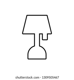 night light glyph icon. Element of Furniture for mobile concept and web apps icon. Thin line icon for website design and development, app development