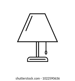night light icon. Element of home appliances for mobile concept and web apps. Thin line icon for website design and development, app development. Premium icon on white background