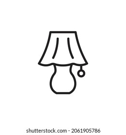 night light icon. high quality icons suitable for furniture business, internet, web design graphic assets, apps, drawing and coloring books, print media, etc. EPS 10 vector line icon.