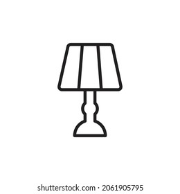 icono de luz nocturna. iconos de alta calidad adecuados para el negocio de muebles, internet, diseño web activos gráficos, aplicaciones, libros de dibujo y coloreado, medios impresos, etc. Icono de línea vector EPS 10.