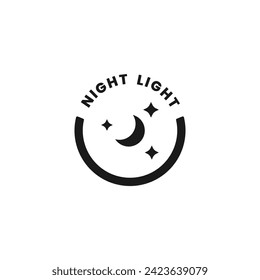 Night light icon or night light sign vector isolated. Best night light icon for apps, websites, print design, and more about night light..