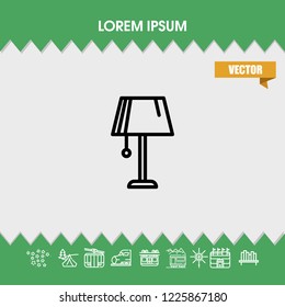 night light icon vector