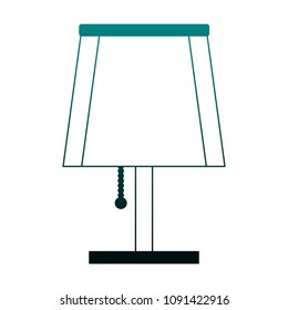 night light lamp in blue lines