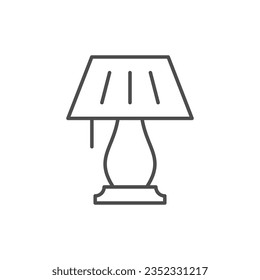 Night light line outline icon