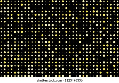 Night lights on dark background. The yellow flash. Vector illustration