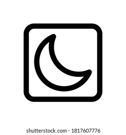 Night Mode (Camera) icon outline vector