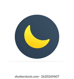 night mode icon, colored flat vector. modern and minimalist design.