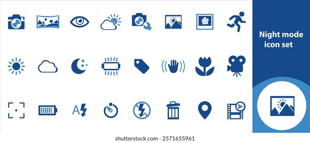 Night mode icon set, mobile, vector, icon, day, ui, app, user, round, toggle, control, display, graphic, button, switch, sun, interface, turn, isolated, concept, slide, phone and more