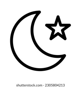 Icono de modo nocturno Ilustración del diseño del vector