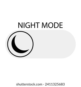 Night mode line icon. Eye safety, color, black, white, viewing, surfing the Internet. Vector icon for business and advertising