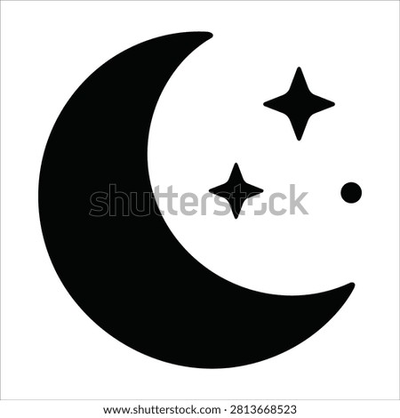 Night Mode Moon Camera Symbol Icon