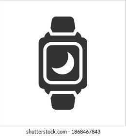 Night mode on smart watch icon