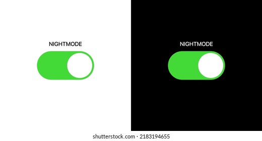 Night mode sliders. Vector illustartion. Dark theme, black, white, settings, control panel, screen, display, blue color filter. Technology concept. Vector line icon for Business and Advertising.