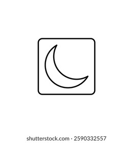 Night Mode Vector line icon icons design
