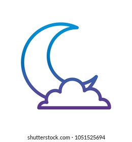 night moon cloud scene image